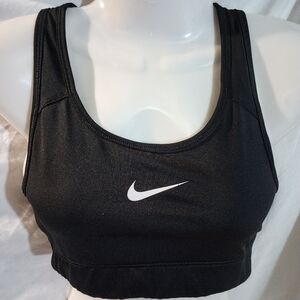 Nike dri fit black sports bra small